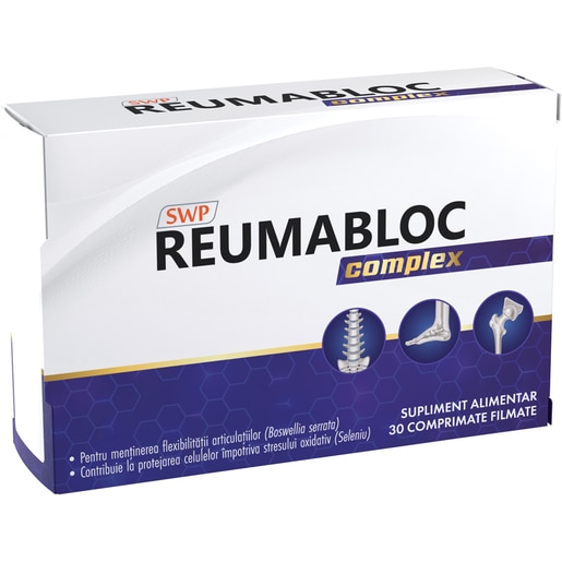 Supliment alimentar Reumabloc Complex, 30 comprimate filmate, SUN WAVE PHARMA Supliment alimentar Reumabloc Complex, 30 comprimate filmate, SUN WAVE PHARMA