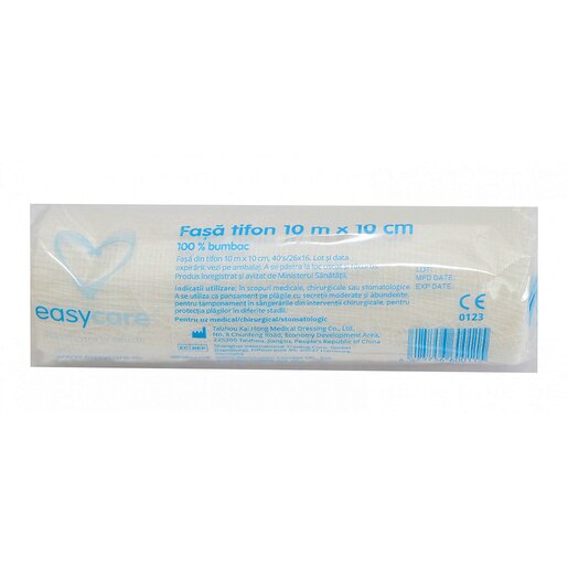 Fasa tifon EASYCARE bumbac, 10cm x 10m, 10buc Fasa tifon EASYCARE bumbac, 10cm x 10m, 10buc