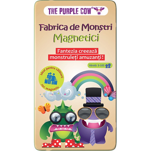 Joc educativ PURPLE COW Fabrica de Monstri magnetici CW0205, 3 ani+, multicolor Joc educativ PURPLE COW Fabrica de Monstri magnetici CW0205, 3 ani+, multicolor