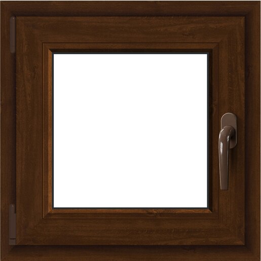 Fereastra termopan APLAST, PVC, 5 camere, 56 x 56 cm, deschidere oscilobatanta stanga, maro Fereastra termopan APLAST, PVC, 5 camere, 56 x 56 cm, deschidere oscilobatanta stanga, maro