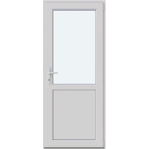 Usa intrare APLAST, cu geam, dreapta, PVC, 88 x 205 cm, alb Usa intrare APLAST, cu geam, dreapta, PVC, 88 x 205 cm, alb