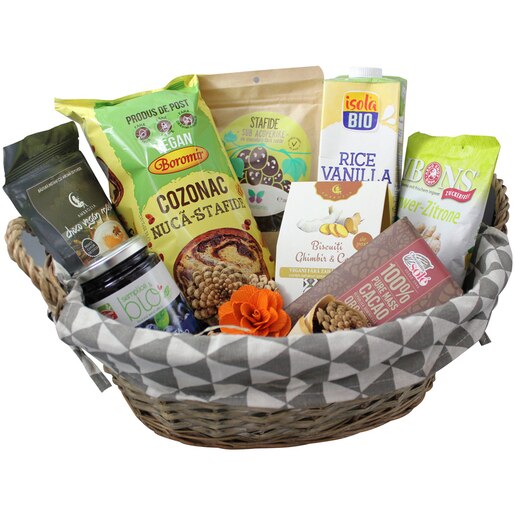 Cos cadou LUXURY BASKETS Gourmet Vegan 9GV Cos cadou LUXURY BASKETS Gourmet Vegan 9GV