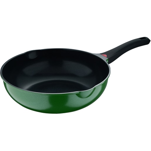 Tigaie wok BERGNER Vibrance BG-57273-GR-RO, 30cm, aluminiu, verde Tigaie wok BERGNER Vibrance BG-57273-GR-RO, 30cm, aluminiu, verde