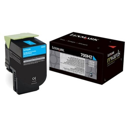 Toner original LEXMARK XL 70C0H20 700H2, cyan Toner original LEXMARK XL 70C0H20 700H2, cyan