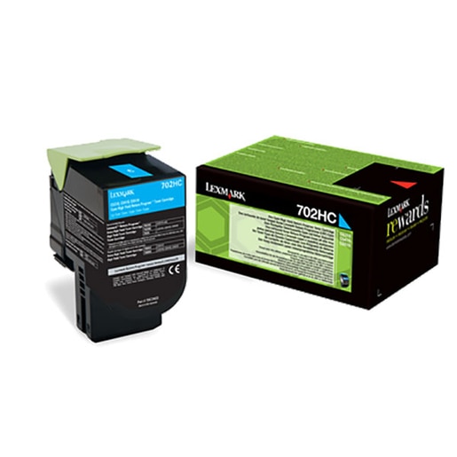 Toner original LEXMARK XL 70C2HC0 702HC Return Program, cyan Toner original LEXMARK XL 70C2HC0 702HC Return Program, cyan