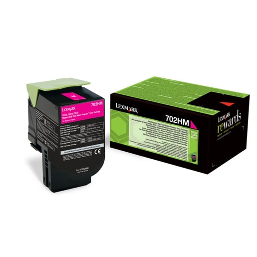Toner original LEXMARK XL 70C2HM0 702HM Return Program, magenta Toner original LEXMARK XL 70C2HM0 702HM Return Program, magenta