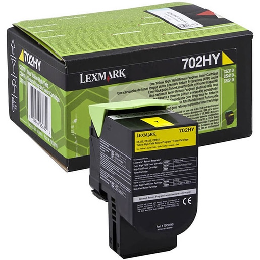 Toner original LEXMARK XL 70C2HY0 702HY Return Program, galben Toner original LEXMARK XL 70C2HY0 702HY Return Program, galben