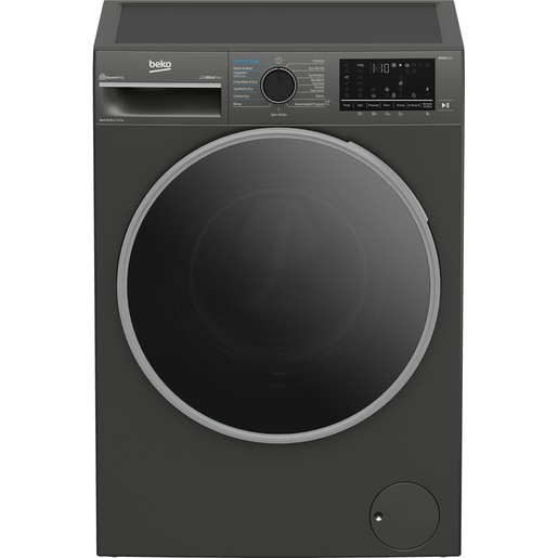 Masina de spalat rufe frontala cu uscator BEKO B5DFT510442M, SteamCure, 10/6 kg, 1400 rpm, Clasa A/D, gri inchis Masina de spalat rufe frontala cu uscator BEKO B5DFT510442M, SteamCure, 10/6 kg, 1400 rpm, Clasa A/D, gri inchis
