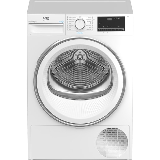 Uscator de rufe BEKO B3T41242, SteamCure, Pompa de caldura, 7kg, 15 programe, Clasa C, alb Uscator de rufe BEKO B3T41242, SteamCure, Pompa de caldura, 7kg, 15 programe, Clasa C, alb