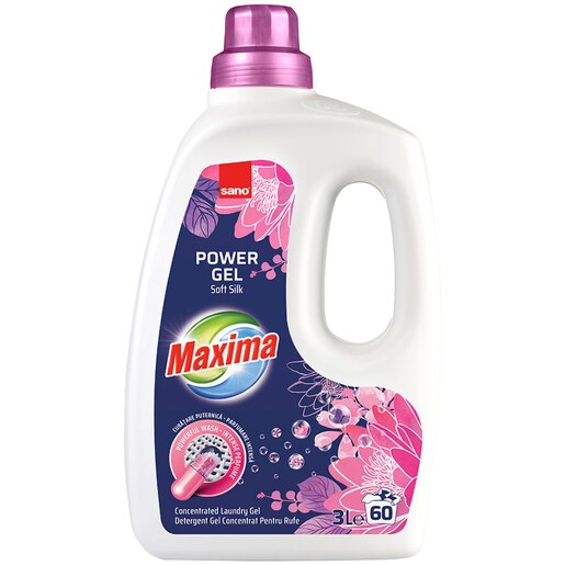 Detergent gel concentrat SANO Maxima Soft Silk, 3 l Detergent gel concentrat SANO Maxima Soft Silk, 3 l