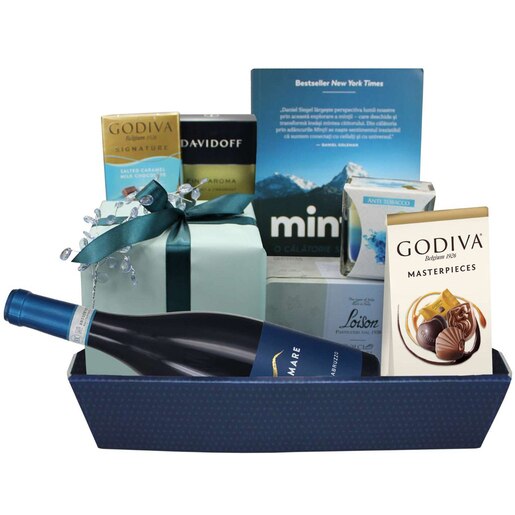 Cos cadou LUXURY BASKETS Fresh Blue 9FB Cos cadou LUXURY BASKETS Fresh Blue 9FB