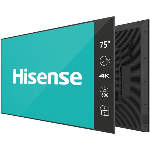 Display profesional HISENSE 75DM66D, 75", 4K UHD, 60Hz, Wi-Fi, Boxe, negru Display profesional HISENSE 75DM66D, 75", 4K UHD, 60Hz, Wi-Fi, Boxe, negru