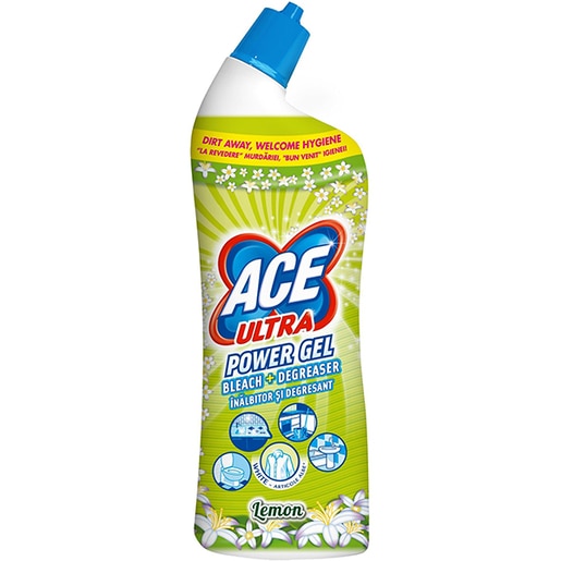 Inalbitor si degresant ACE Ultra Power gel Lemon, 750ml Inalbitor si degresant ACE Ultra Power gel Lemon, 750ml