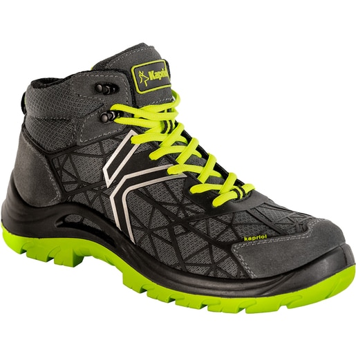 Bocanci de protectie KAPRIOL Spider, S3 L FO SR, bombeu din otel, marimea 40, Gri/Verde Bocanci de protectie KAPRIOL Spider, S3 L FO SR, bombeu din otel, marimea 40, Gri/Verde