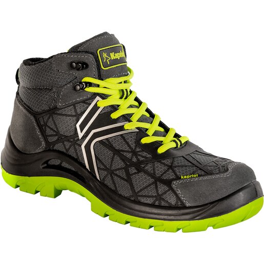 Bocanci de protectie KAPRIOL Spider, S3 L FO SR, bombeu din otel, marimea 42, Gri/Verde Bocanci de protectie KAPRIOL Spider, S3 L FO SR, bombeu din otel, marimea 42, Gri/Verde