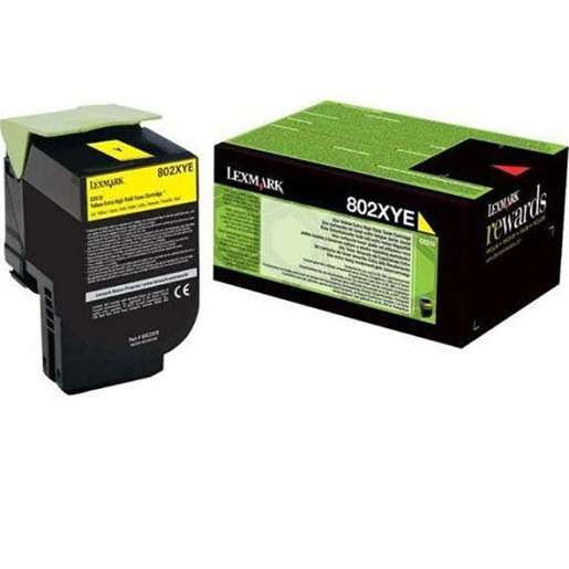Toner original LEXMARK 80C2XYE 802XYE Corporate, galben Toner original LEXMARK 80C2XYE 802XYE Corporate, galben