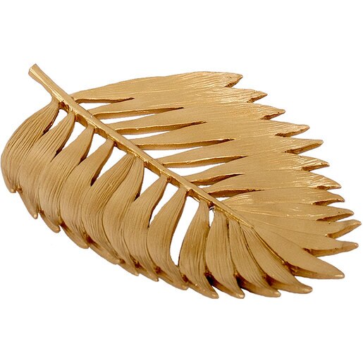Decoratiune Frunza, rasina, 19 x 27 x 2 cm, auriu Decoratiune Frunza, rasina, 19 x 27 x 2 cm, auriu