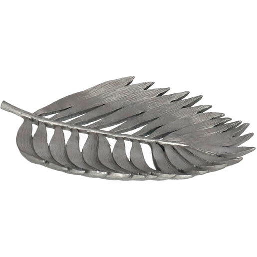 Decoratiune Frunza, rasina, 20 x 38 x 3 cm, argintiu Decoratiune Frunza, rasina, 20 x 38 x 3 cm, argintiu
