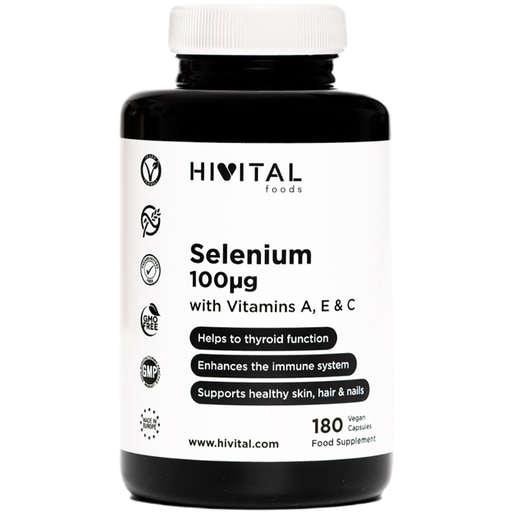 Supliment Seleniu 100 g, 180 capsule, HIVITAL Supliment Seleniu 100 g, 180 capsule, HIVITAL