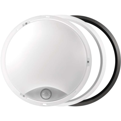 Aplica LED exterior Emos EM-ZM3231, 14W, 1100lm, 4000K, IP54, senzor de miscare, alb-negru Aplica LED exterior Emos EM-ZM3231, 14W, 1100lm, 4000K, IP54, senzor de miscare, alb-negru