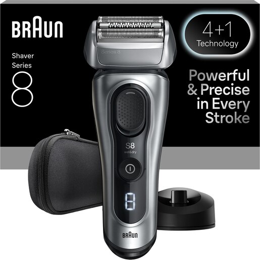 Aparat de ras BRAUN Series 8 8617, acumulator, autonomie 60 min, gri Aparat de ras BRAUN Series 8 8617, acumulator, autonomie 60 min, gri