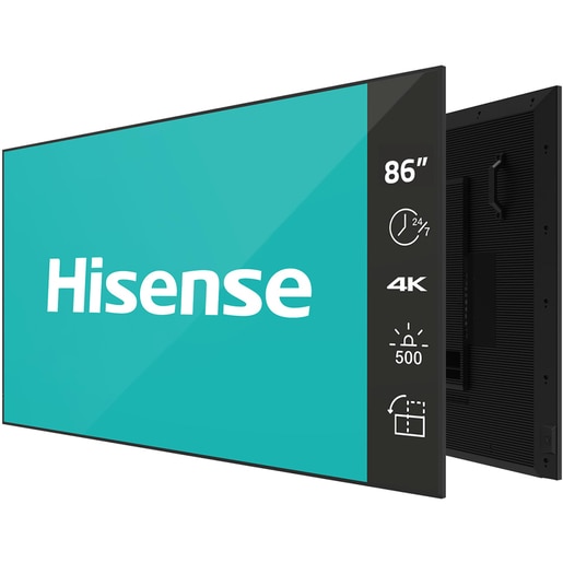 Display profesional HISENSE 86DM66D, 86", 4K UHD, 60Hz, Wi-Fi, Boxe, negru Display profesional HISENSE 86DM66D, 86", 4K UHD, 60Hz, Wi-Fi, Boxe, negru