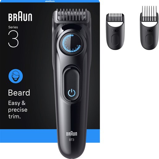 Aparat de tuns barba BRAUN Seria 3 BT3520, acumulator, 50 min autonomie, negru Aparat de tuns barba BRAUN Seria 3 BT3520, acumulator, 50 min autonomie, negru