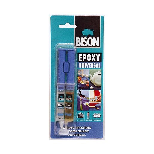 Adeziv unviersal BISON Epoxy Universal, transparent, 2 x 12 ml Adeziv unviersal BISON Epoxy Universal, transparent, 2 x 12 ml