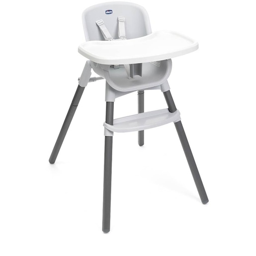 Scaun de masa CHICCO Zest 87170778, 6 luni+, gri-alb Scaun de masa CHICCO Zest 87170778, 6 luni+, gri-alb