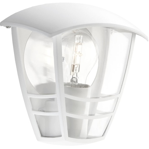 Aplica exterior PHILIPS Creek 8718291443537, 60W, E27, IP44, alb Aplica exterior PHILIPS Creek 8718291443537, 60W, E27, IP44, alb