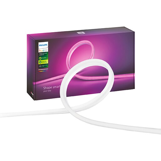 Banda LED exterior Smart PHILIPS Hue 8718699709853, ZigBee Light Link, RGB, 37.5W, 1650lm, 4.87m Banda LED exterior Smart PHILIPS Hue 8718699709853, ZigBee Light Link, RGB, 37.5W, 1650lm, 4.87m
