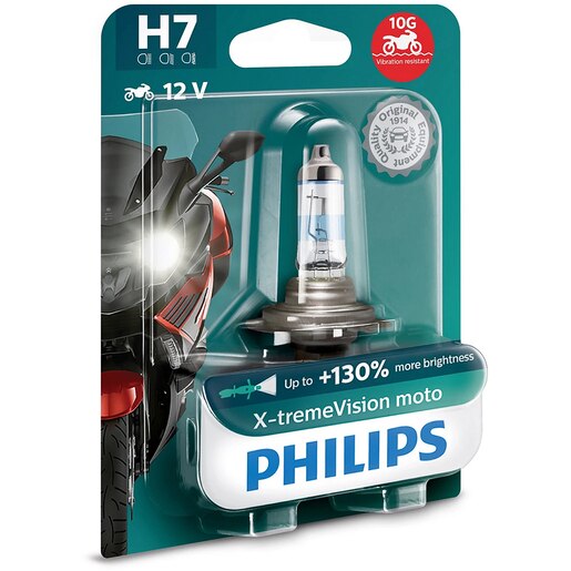 Bec moto Halogen PHILIPS Racing Vision GT200, H7, 3500K, 55W, 12V, 1buc Bec moto Halogen PHILIPS Racing Vision GT200, H7, 3500K, 55W, 12V, 1buc