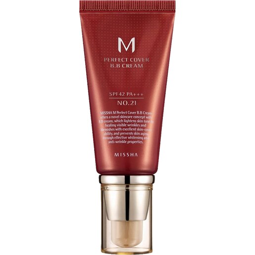 Crema BB MISSHA Perfect Cover SPF 42, 21 Bej deschis, 50ml Crema BB MISSHA Perfect Cover SPF 42, 21 Bej deschis, 50ml