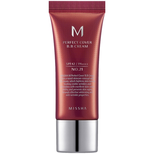 Crema BB MISSHA Perfect Cover SPF 42, 21 Bej deschis, 20ml Crema BB MISSHA Perfect Cover SPF 42, 21 Bej deschis, 20ml