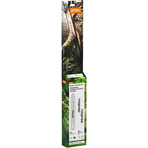 Kit accesorii 4 STIHL, 1 Sina de ghidaj si 2 Lanturi pentru MS182/212/231, 35cm/14", 63PM3 Kit accesorii 4 STIHL, 1 Sina de ghidaj si 2 Lanturi pentru MS182/212/231, 35cm/14", 63PM3