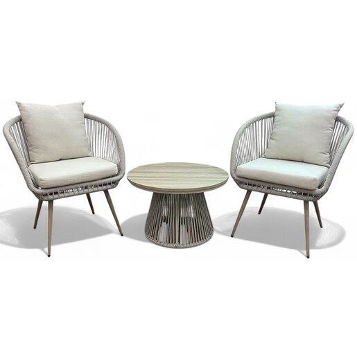 Set mobilier gradina HOME DECOR, 3 piese, bej Set mobilier gradina HOME DECOR, 3 piese, bej