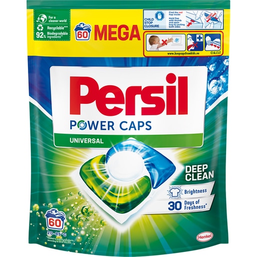 Detergent capsule PERSIL Power Caps Universal, 60 spalari Detergent capsule PERSIL Power Caps Universal, 60 spalari