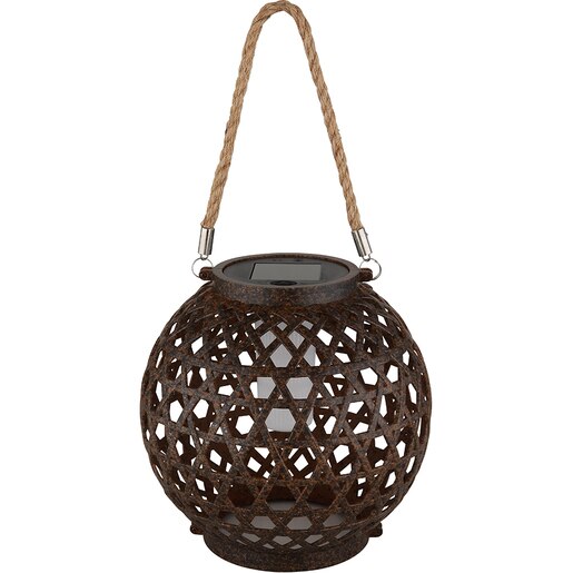 Felinar solar GLOBO, efect flacara, 1800K, plastic, bronz Felinar solar GLOBO, efect flacara, 1800K, plastic, bronz