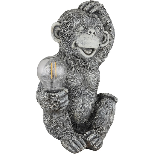 Lampa solara GLOBO maimuta, 3000K, IP44, plastic, gri mat Lampa solara GLOBO maimuta, 3000K, IP44, plastic, gri mat