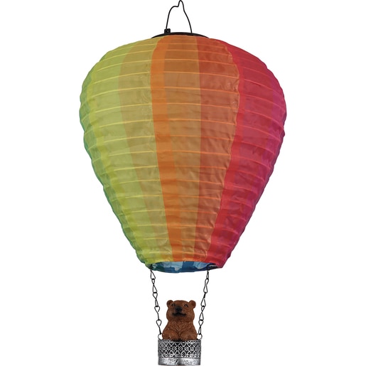 Lampa solara GLOBO balon aer cald, 1800K, IP44, plastic, argintiu Lampa solara GLOBO balon aer cald, 1800K, IP44, plastic, argintiu