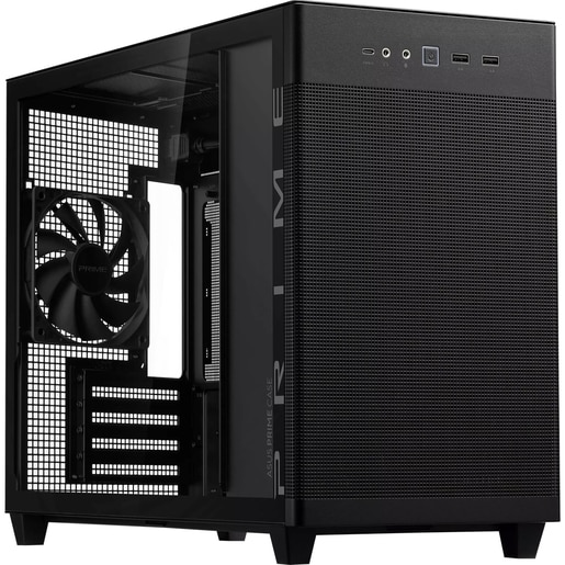 Carcasa PC ASUS PRIME AP201(Tempered Glass), USB 3.2 Gen1, Fara sursa, negru Carcasa PC ASUS PRIME AP201(Tempered Glass), USB 3.2 Gen1, Fara sursa, negru