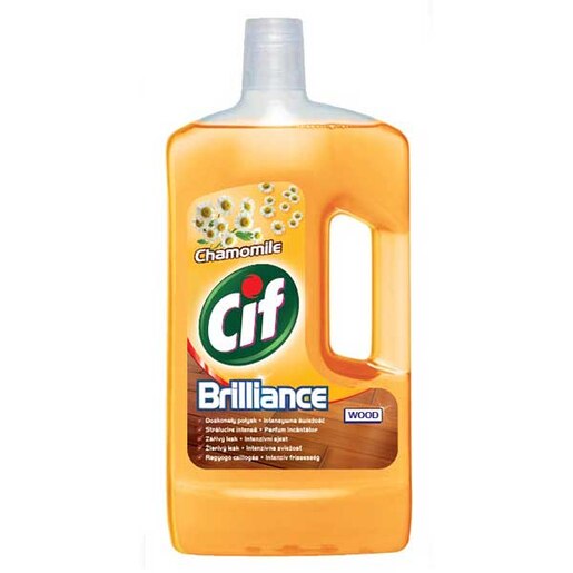 Solutie pentru curatarea podelelor si suprafetelor de lemn CIF Brilliance Chamomile, 1L Solutie pentru curatarea podelelor si suprafetelor de lemn CIF Brilliance Chamomile, 1L