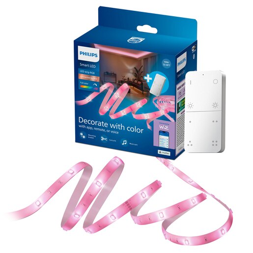 Banda LED Smart PHILIPS, RGB, telecomanda inclusa, 22W, 3800lm, 10 m Banda LED Smart PHILIPS, RGB, telecomanda inclusa, 22W, 3800lm, 10 m