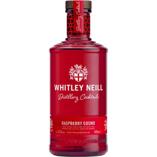 Cocktail cu alcool Whitley Neill Gin & Rasberry Cosmo, 0.5L Cocktail cu alcool Whitley Neill Gin & Rasberry Cosmo, 0.5L