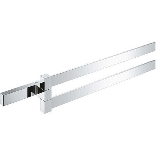 Suport prosop dublu GROHE Selection Cube 40768000, 40cm, argintiu Suport prosop dublu GROHE Selection Cube 40768000, 40cm, argintiu