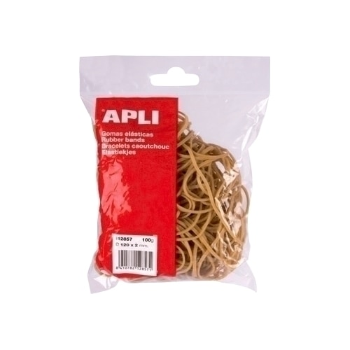 Elastice pentru bani APLI, 60 mm, 100 g/punga Elastice pentru bani APLI, 60 mm, 100 g/punga