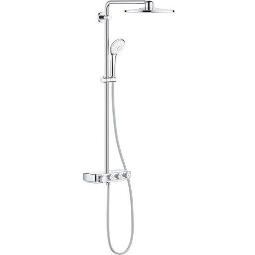 Sistem dus GROHE Euphoria SmartControl 310 26507000, termostat, 3 functii, argintiu Sistem dus GROHE Euphoria SmartControl 310 26507000, termostat, 3 functii, argintiu