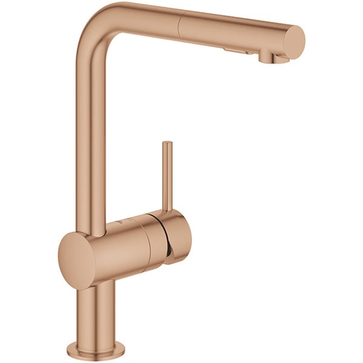 Baterie bucatarie GROHE Minta 30274DL0, dus extractibil, metal, bronz mat Baterie bucatarie GROHE Minta 30274DL0, dus extractibil, metal, bronz mat