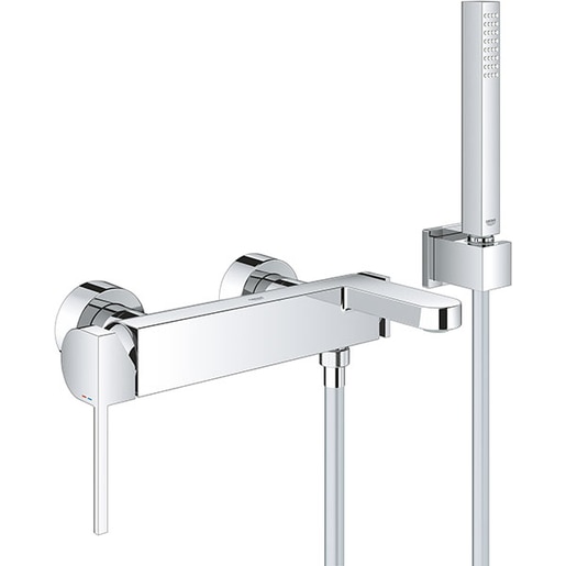 Set baterie cada si dus GROHE Plus 33547003, metal, argintiu Set baterie cada si dus GROHE Plus 33547003, metal, argintiu