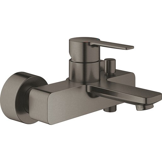 Baterie cada-dus GROHE Lineare 33849AL1, divertor automat, alama, gri antracit Baterie cada-dus GROHE Lineare 33849AL1, divertor automat, alama, gri antracit